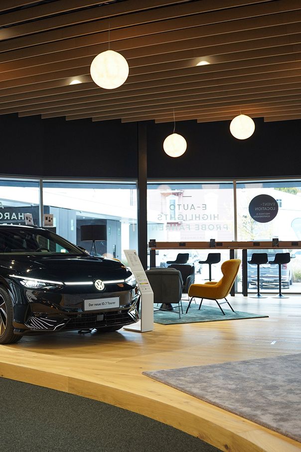 car on display in the MOONCITY