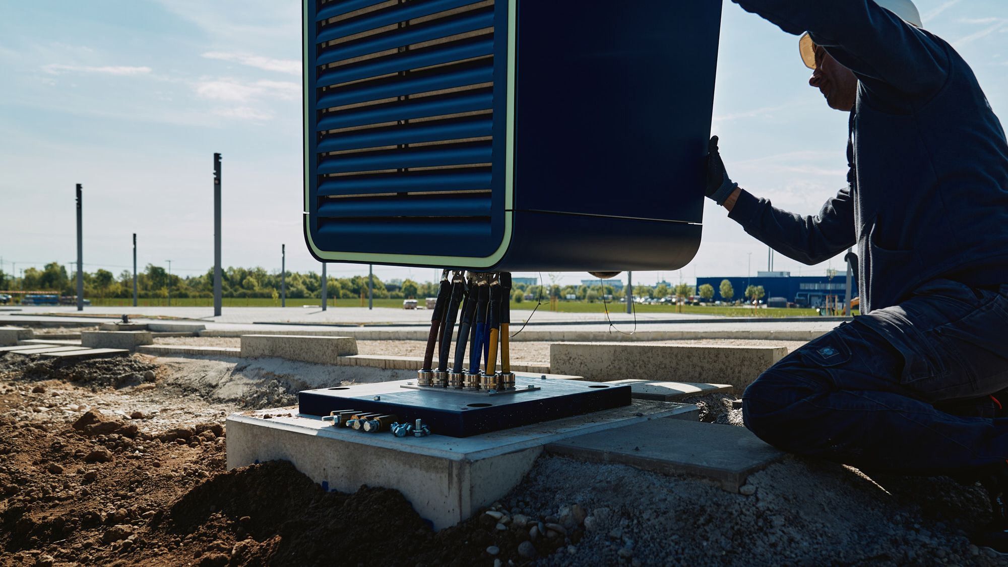 a man assembling a POWER Charger