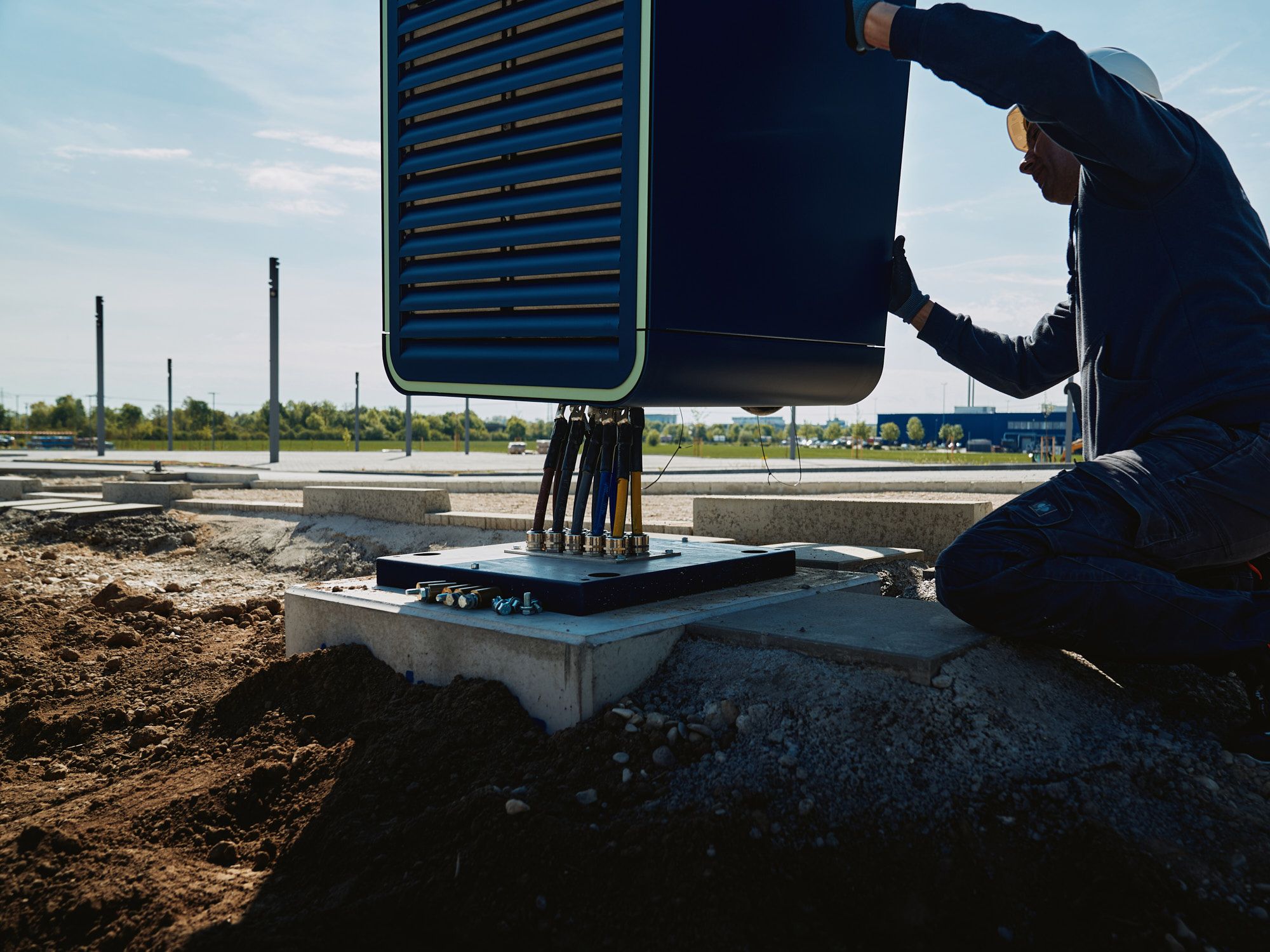 a man assembling a POWER Charger