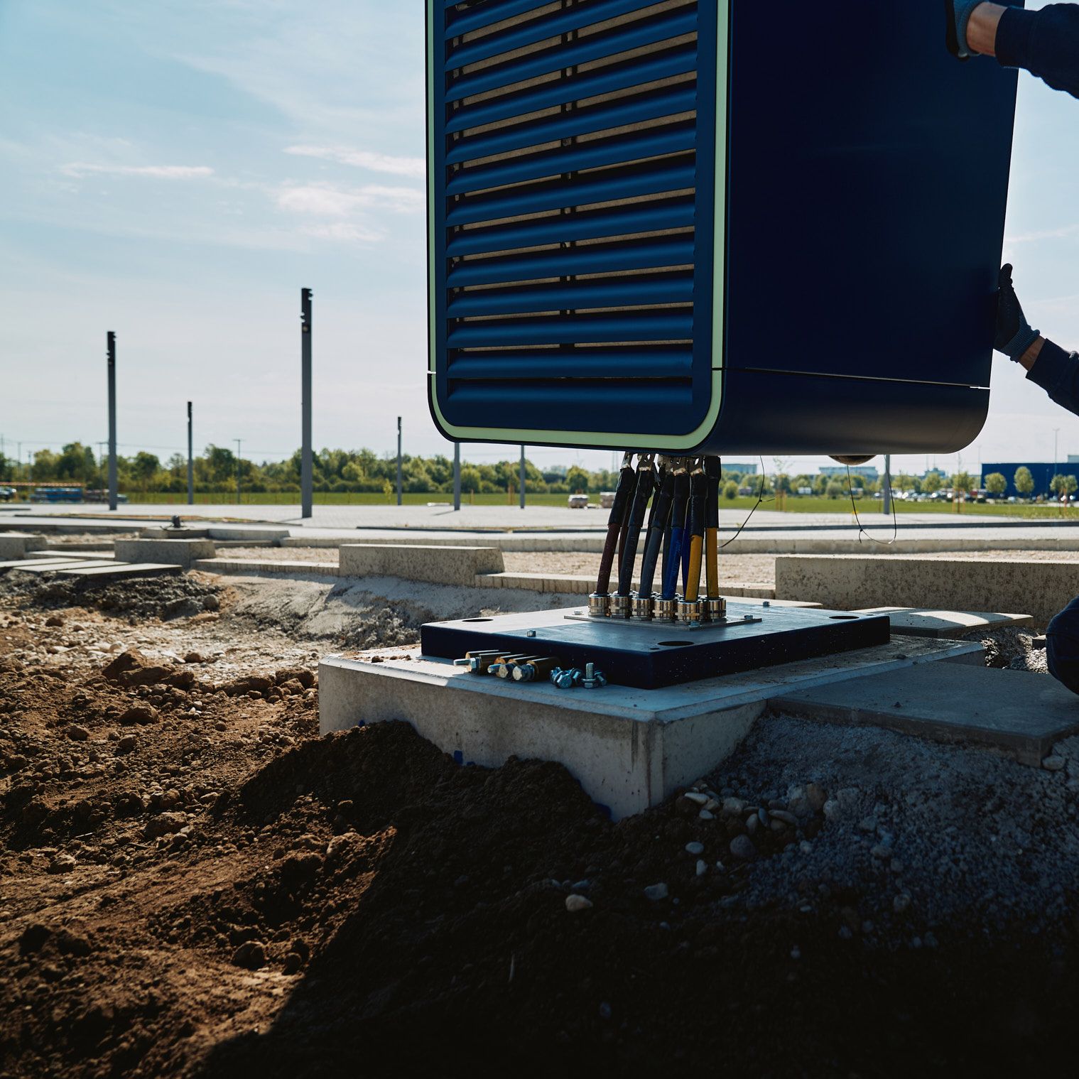a man assembling a POWER Charger