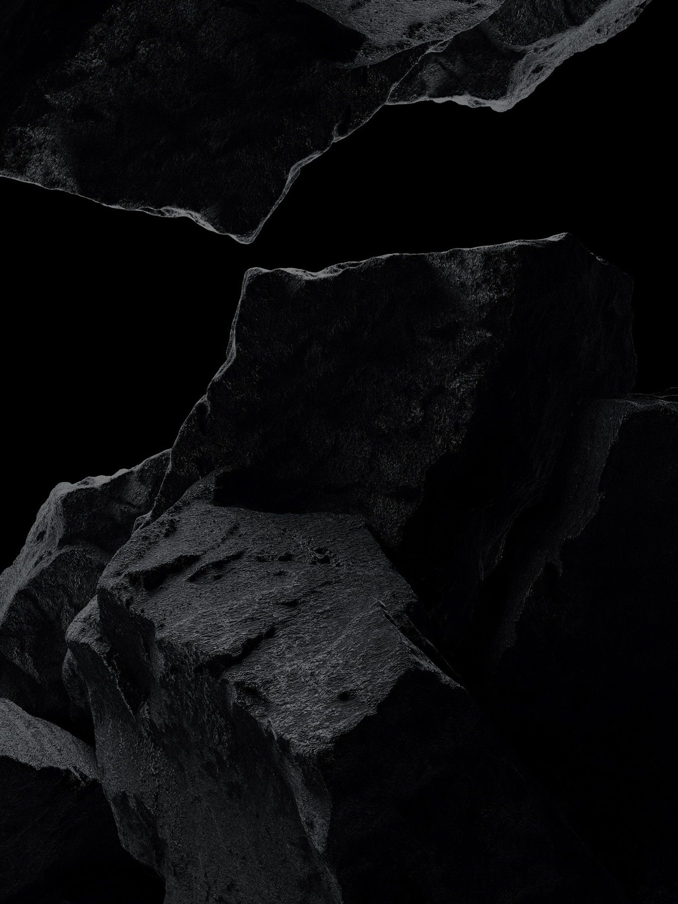 Dark boulders